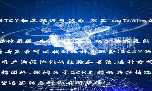 imToken钱包本身是支持多种数字货币的，包括以太坊（ETH）、比特币（BTC）和其他许多代币。然而，imToken的钱包对于比特币现金（BCH）的支持情况可能随时间而有所变化。

如果你想确认imToken是否支持BCH，你可以通过以下几种方式来确认：

1. **官方公告或更新日志**：访问imToken的官方网站或他们的社交媒体渠道，查看他们最近的公告或更新日志。通常，钱包开发者会发布关于支持新币种或更新钱包功能的公告。

2. **应用内查询**：直接打开你的imToken钱包，查看资产管理部分，看看是否可以找到比特币现金（BCH）的选项。如果有，说明钱包当前支持这种币种。

3. **社区论坛和用户反馈**：加入imToken的用户社区或论坛，向其他用户询问他们的经验和看法。这种方式可以让你获得最新的消息和使用心得。

4. **客服支持**：如果你仍然不确定，可以直接联系imToken的客户支持团队，询问关于BCH支持的具体情况。

总之，确认任何数字货币支持的最可靠方法是参考官方渠道的信息。希望这些信息对你有所帮助！